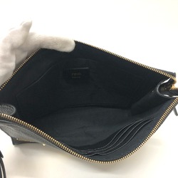 Fendi 7VA491 monster Bag pouch with strap Clutch bag Black GoldHardware