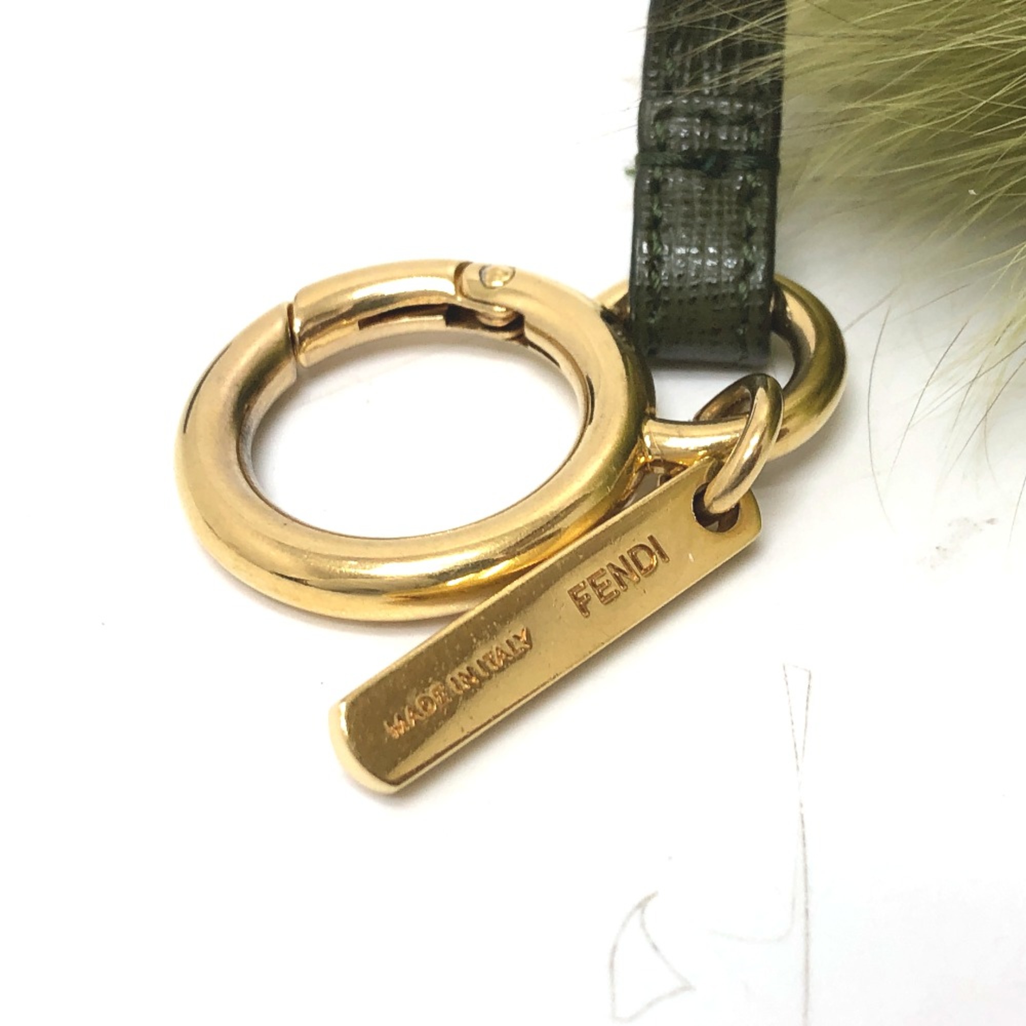 Fendi Bag Charm Green GoldHardware