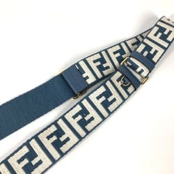 Fendi 8AV386 Zucca Shoulder strap blue White