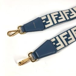 Fendi 8AV386 Zucca Shoulder strap blue White