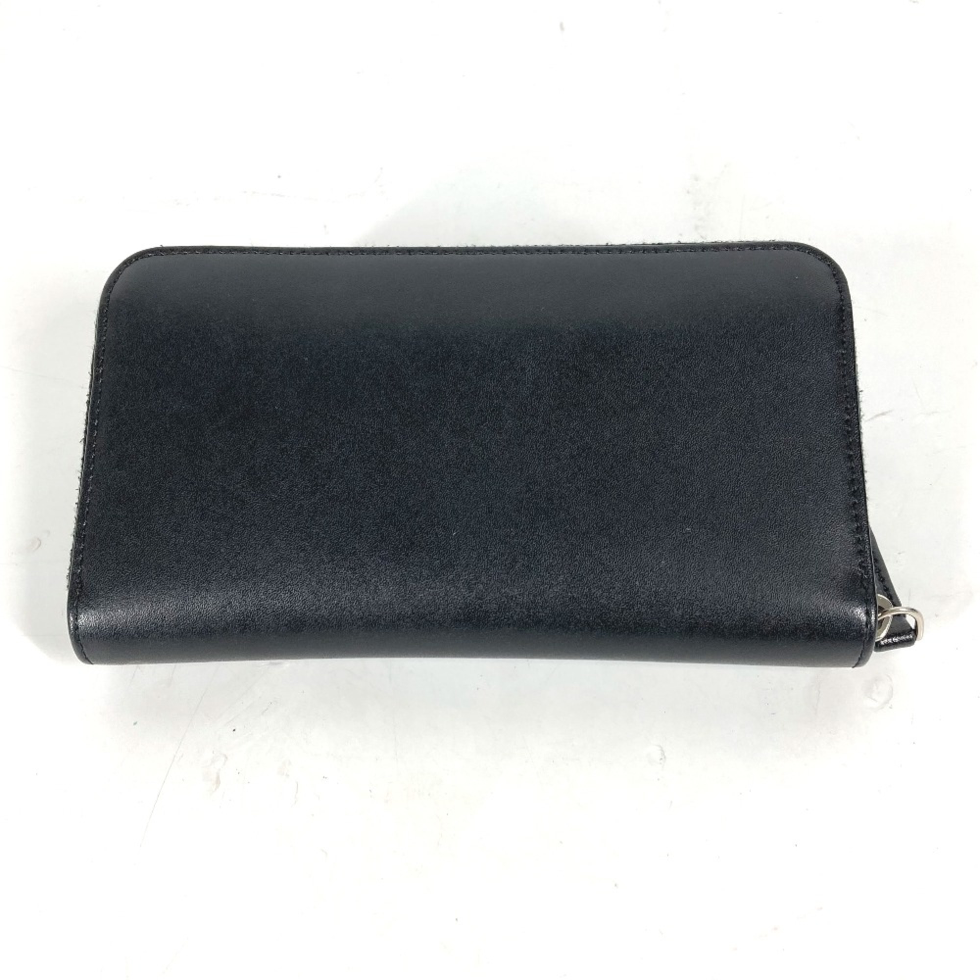 Fendi Long wallet Zip Around Long Wallet Black Multicolore