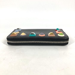 Fendi Long wallet Zip Around Long Wallet Black Multicolore