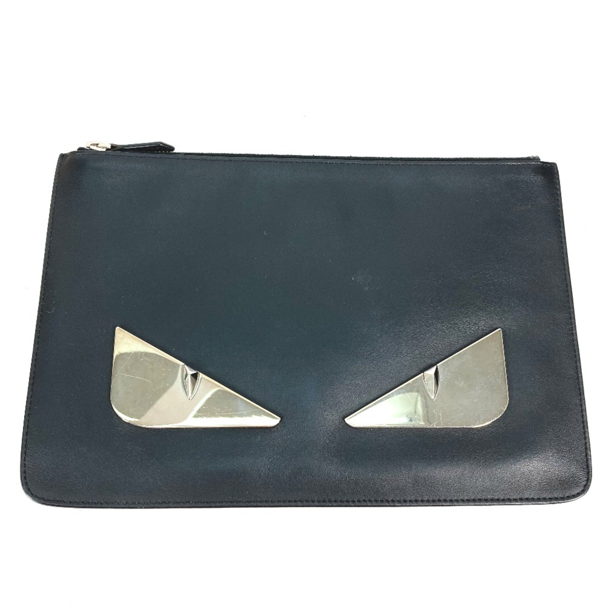 Fendi 7N0078 pouch bag Clutch bag Black