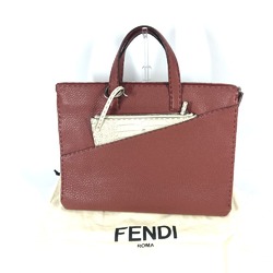 Fendi Hand Bag Tote Bag bag with pouch Business bag Brown WhiteBased