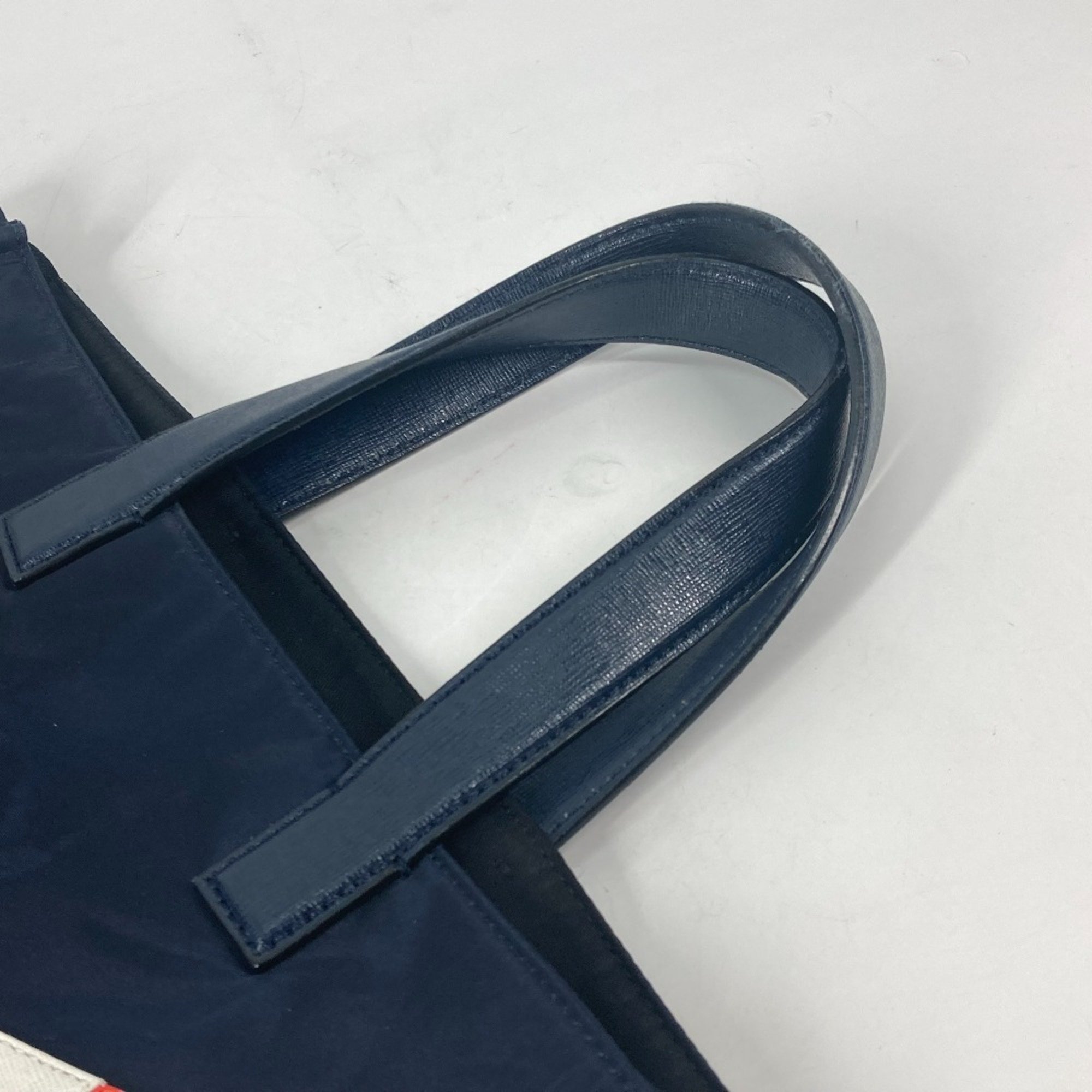 Fendi 7VA367 Shoulder Bag Tote Bag Navy