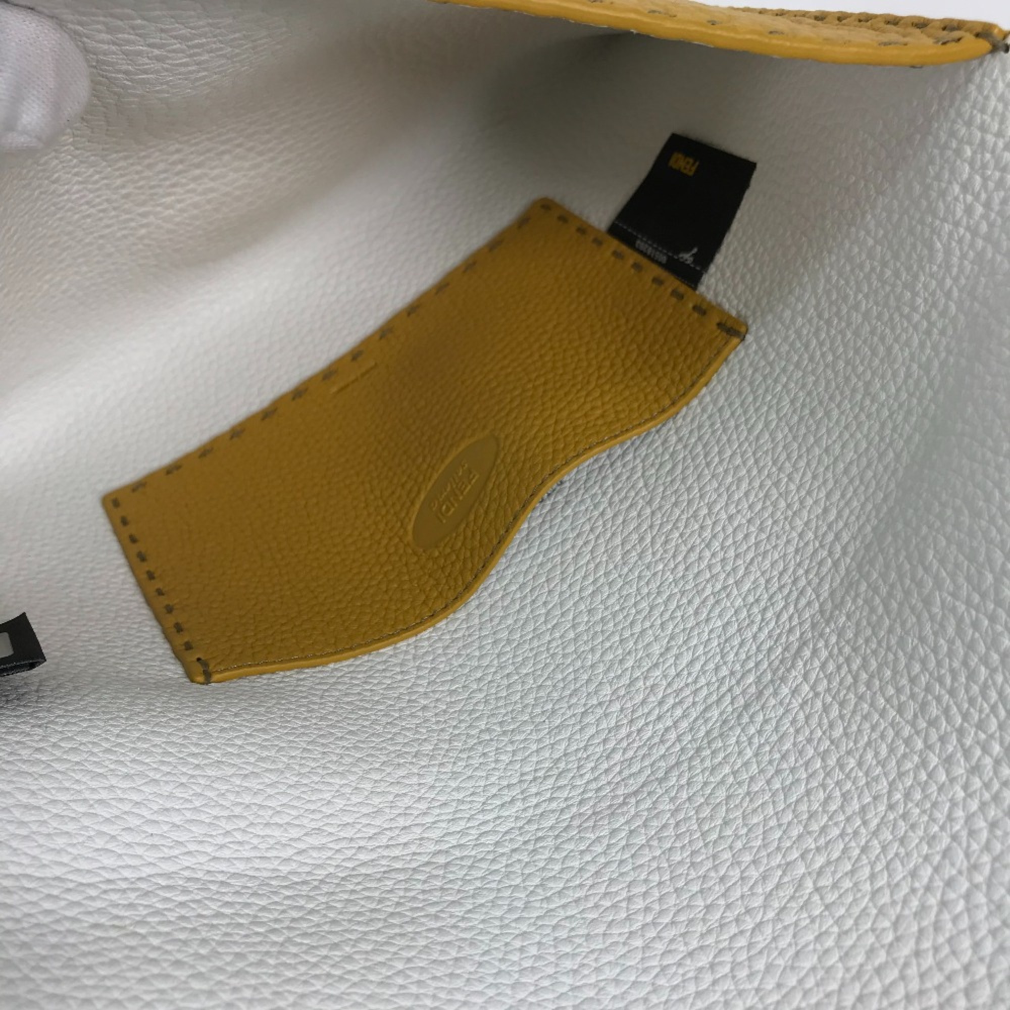 Fendi pouch bag Clutch bag yellow White