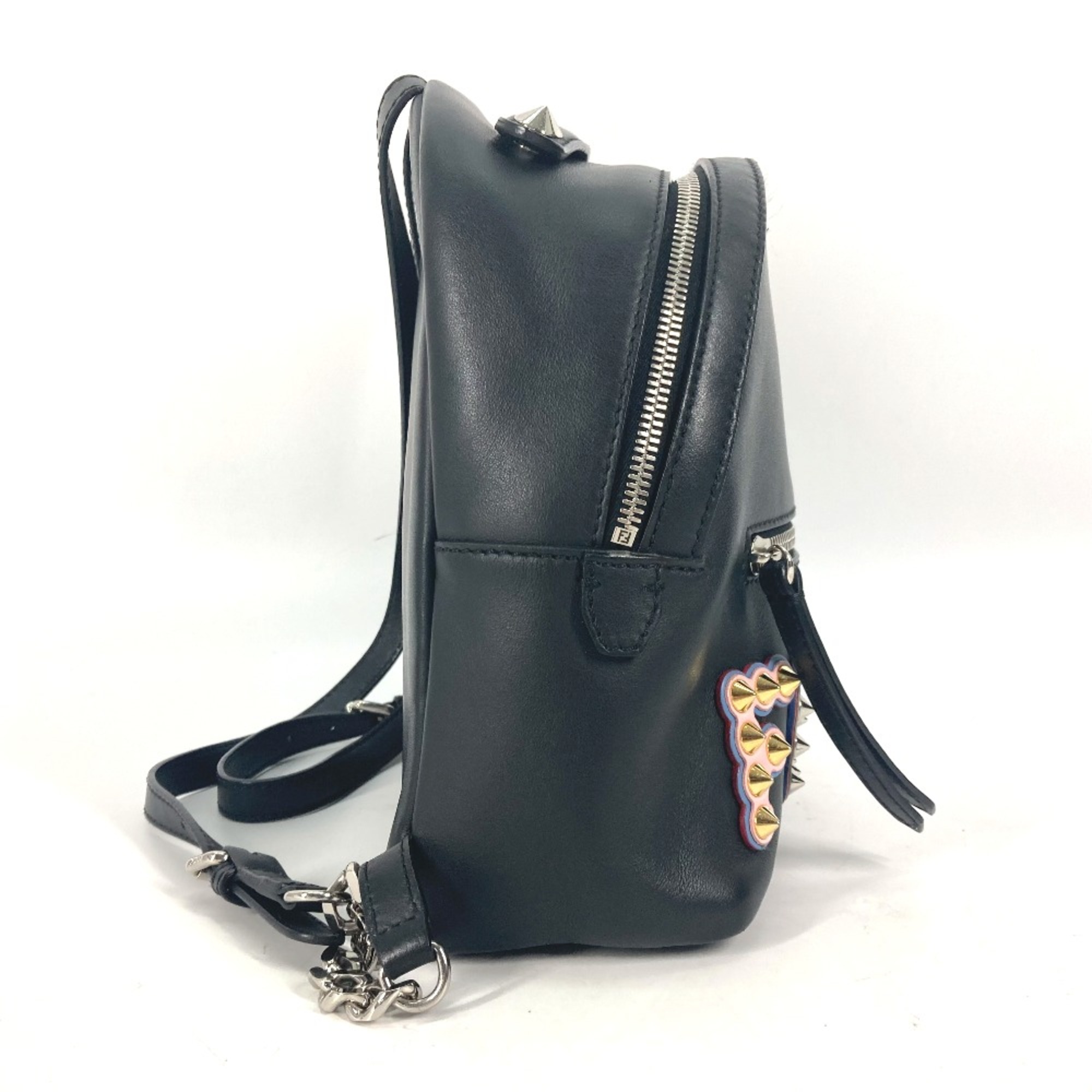 Fendi 8BZ038 Bag Backpack Backpack Black Multicolore