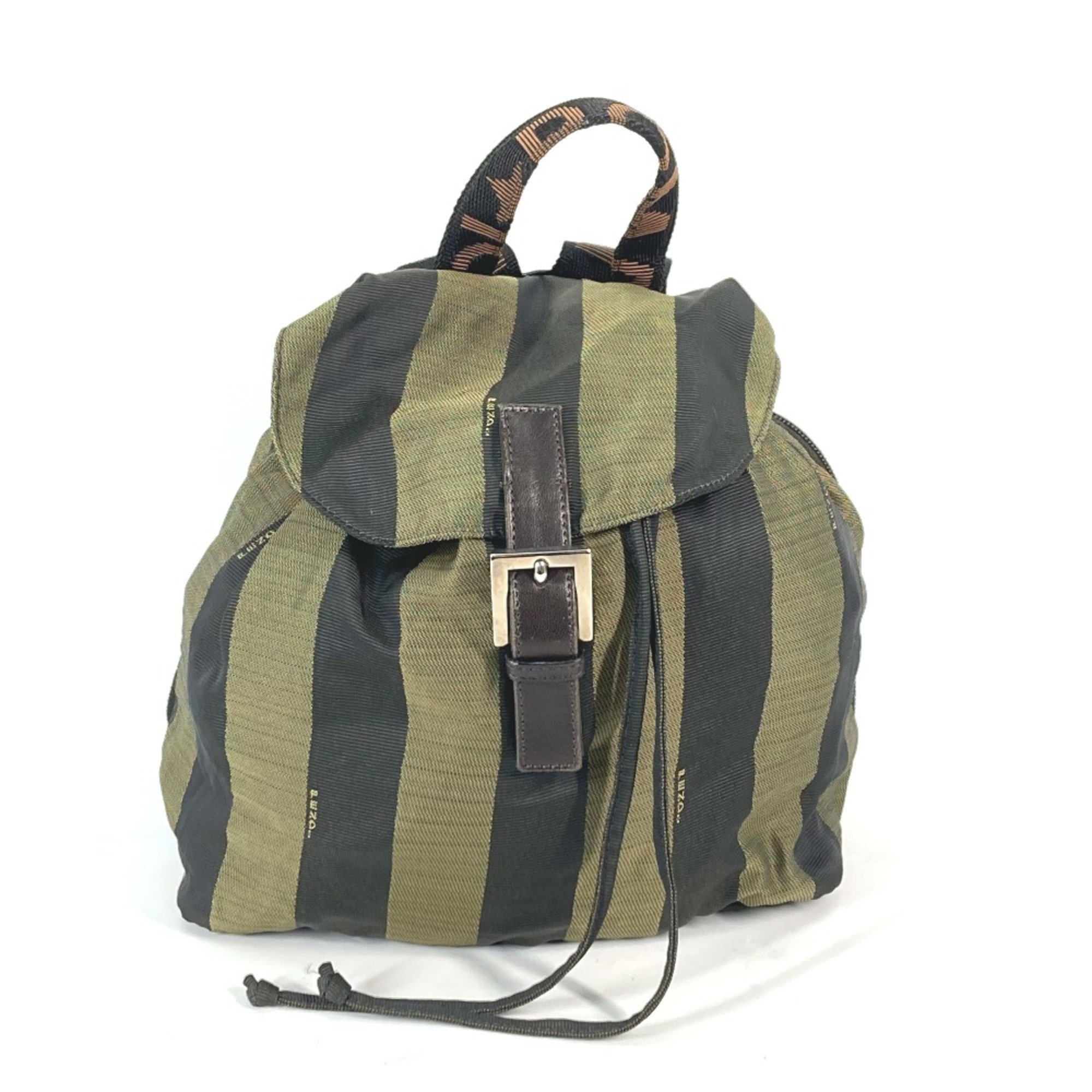 Fendi vintage Backpack Backpack Green Black