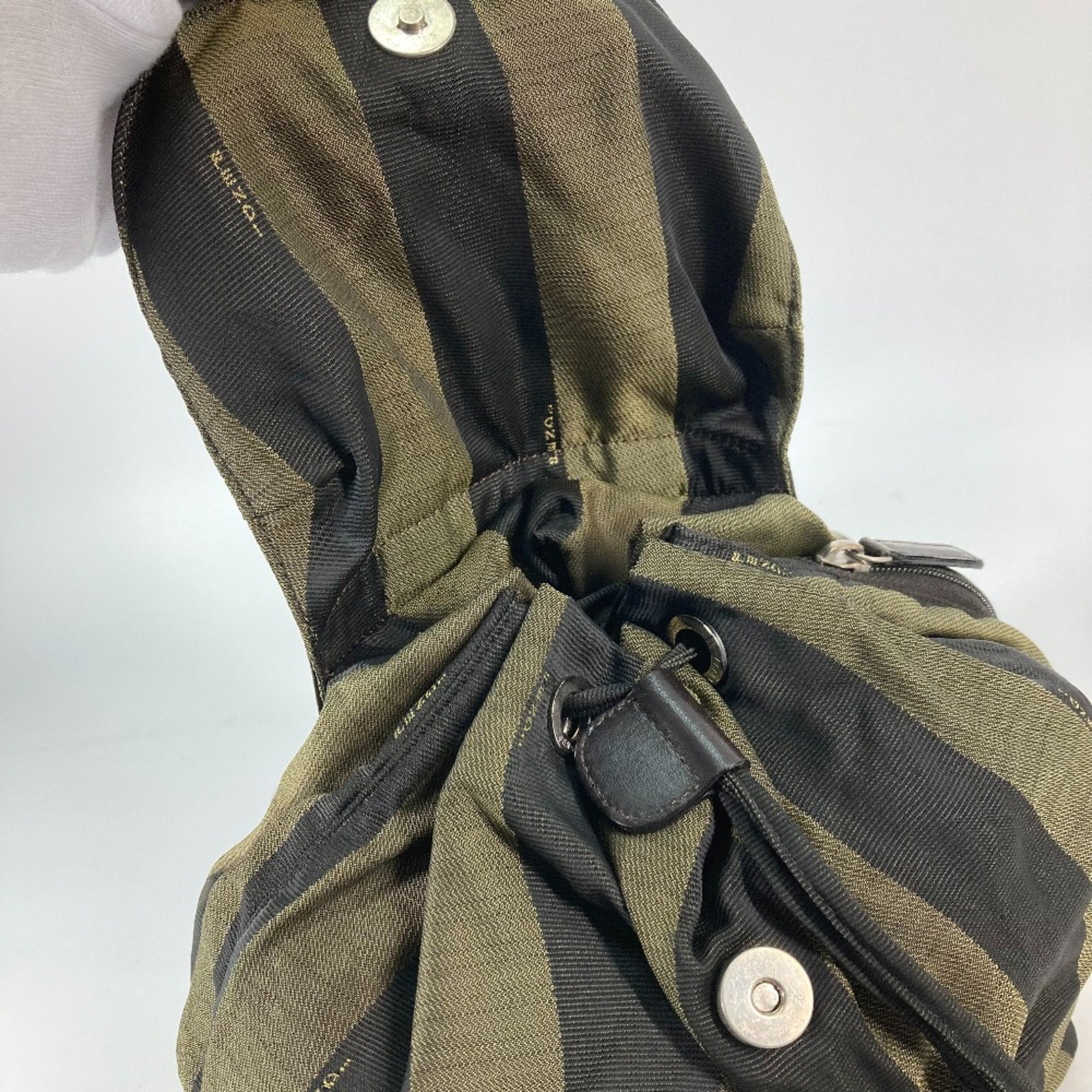 Fendi vintage Backpack Backpack Green Black