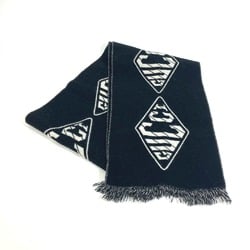 Gucci Bicolor fringe Scarf Black White