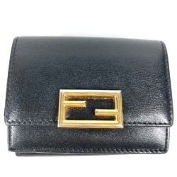 Fendi 8M0395 Compact wallet Trifold wallet Black