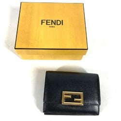 Fendi 8M0395 Compact wallet Trifold wallet Black