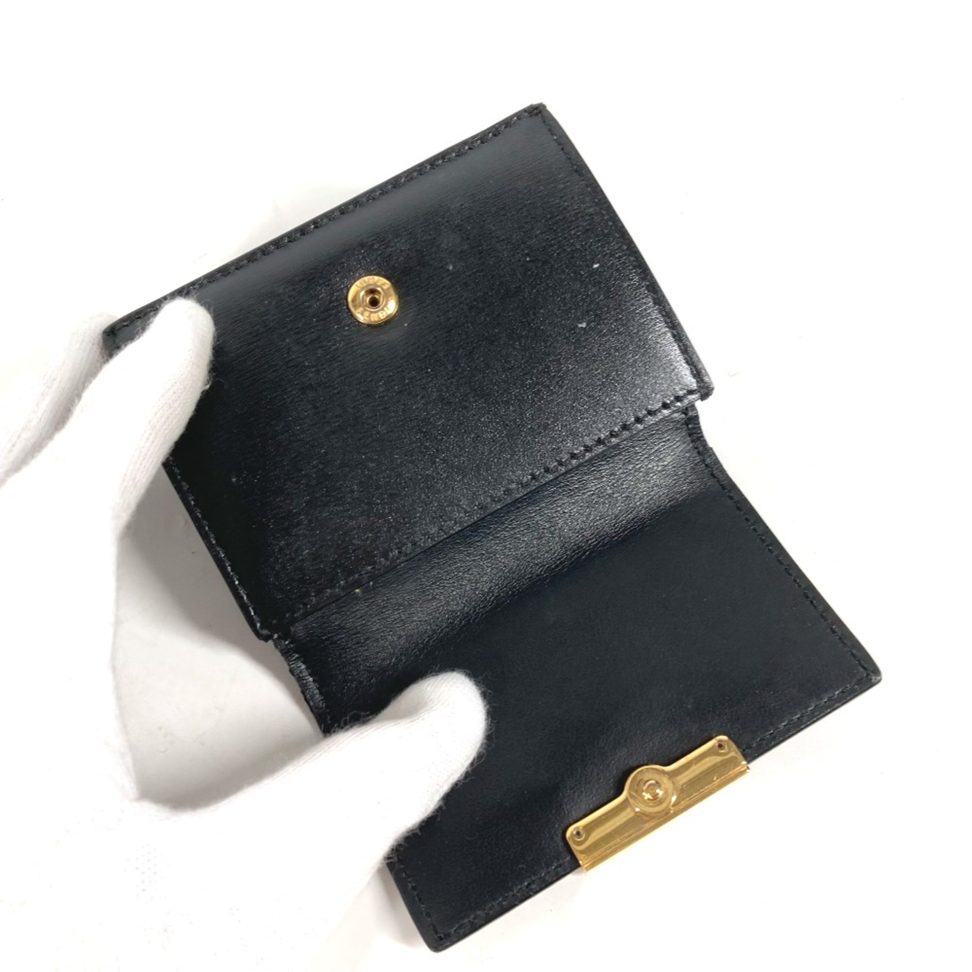 Fendi 8M0395 Compact wallet Trifold wallet Black