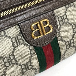 Gucci 680128 GG BB logo Bag Balenciaga Balenciaga Collaboration Shoulder Bag Beige x Brown