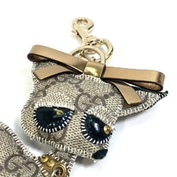 Gucci 206081 Gucciol Chihuahua Bag Key Holder Bag Charm Beige GoldHardware