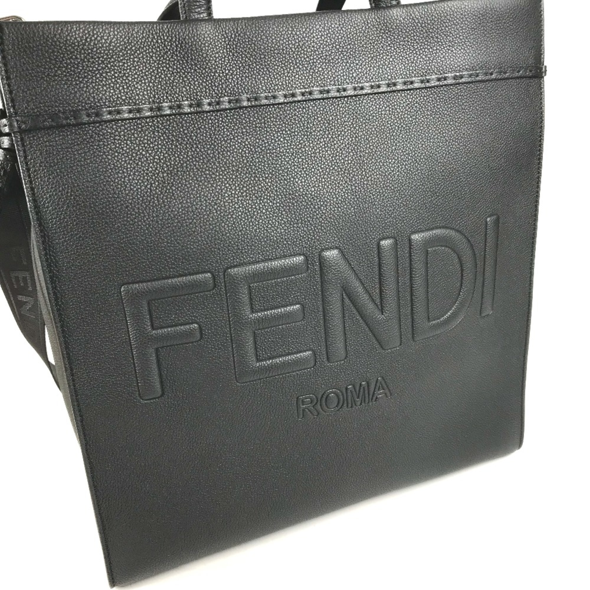 Fendi 7VA583 shoulder bag 2WAY Bag Crossbody Selleria Tote Bag Black