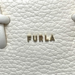 Furla logo Bag 2WAY Hand Bag Shoulder Bag IvoryBased