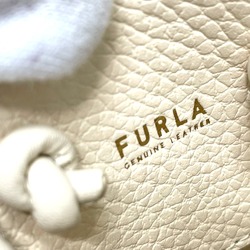 Furla logo Bag 2WAY Hand Bag Shoulder Bag IvoryBased