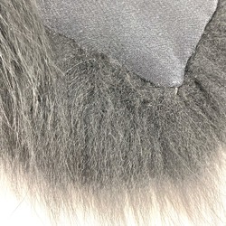 Fendi FNG496 Fur fur Scarf Black Brown