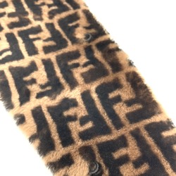 Fendi FNG496 Fur fur Scarf Black Brown