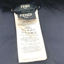 Fendi FNG496 Fur fur Scarf Black Brown