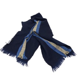 Gucci Men's Women's unisex Stole/Shawl Scarf Navy Navy Based