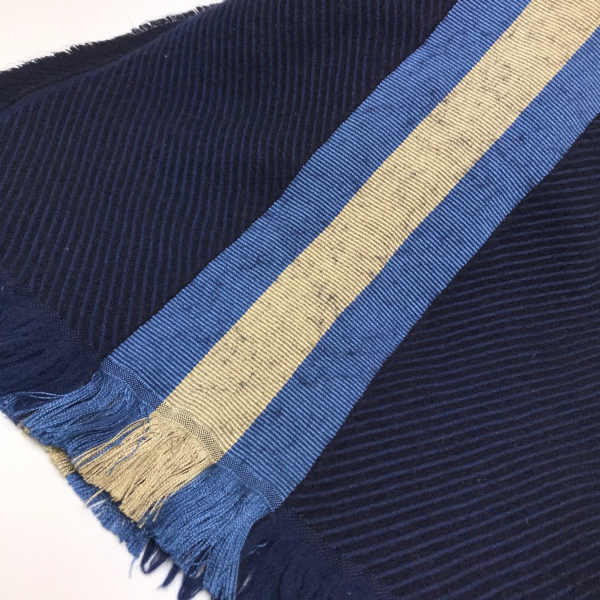 Gucci Men's Women's unisex Stole/Shawl Scarf Navy Navy Based