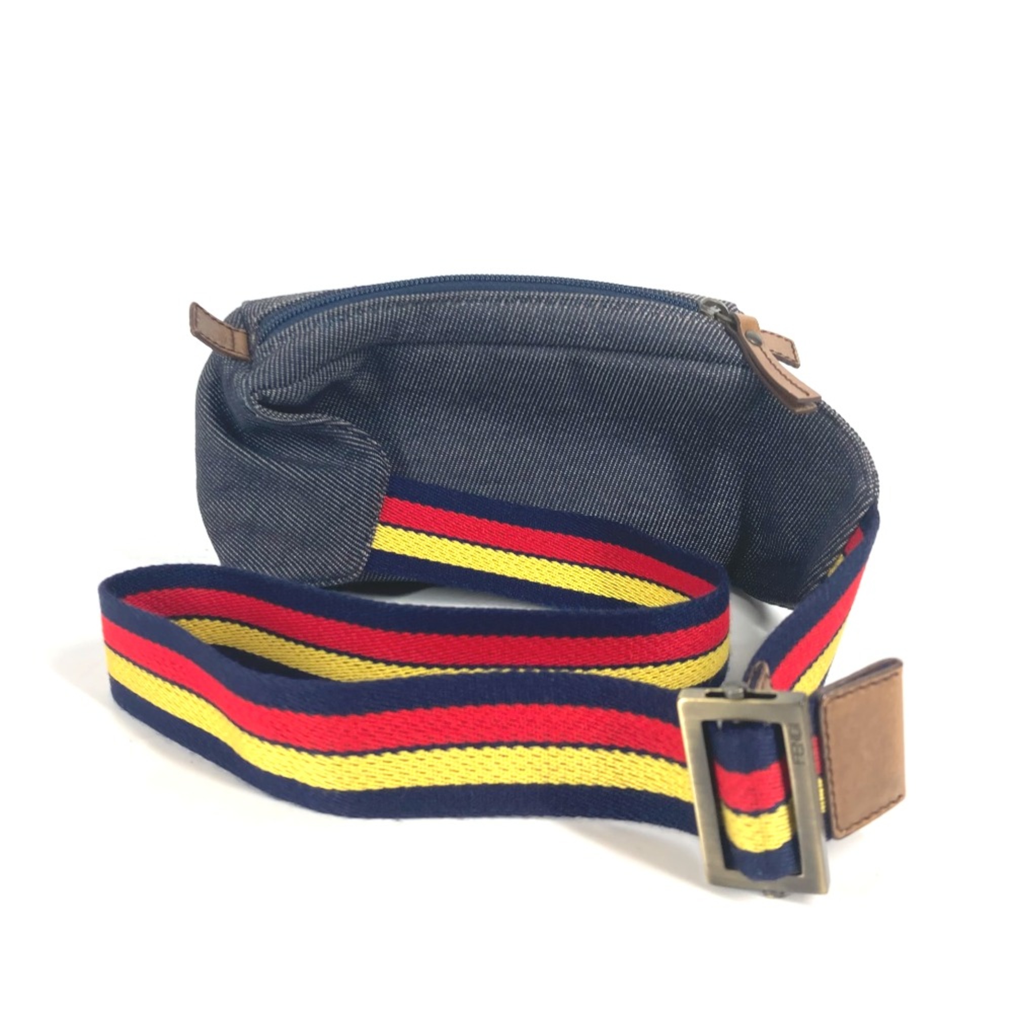 Fendi Denim Rainbow Cross Shoulder Bag body bag blue Multicolore