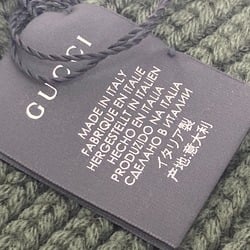 Gucci 527811 Logo GAME Scarf khaki