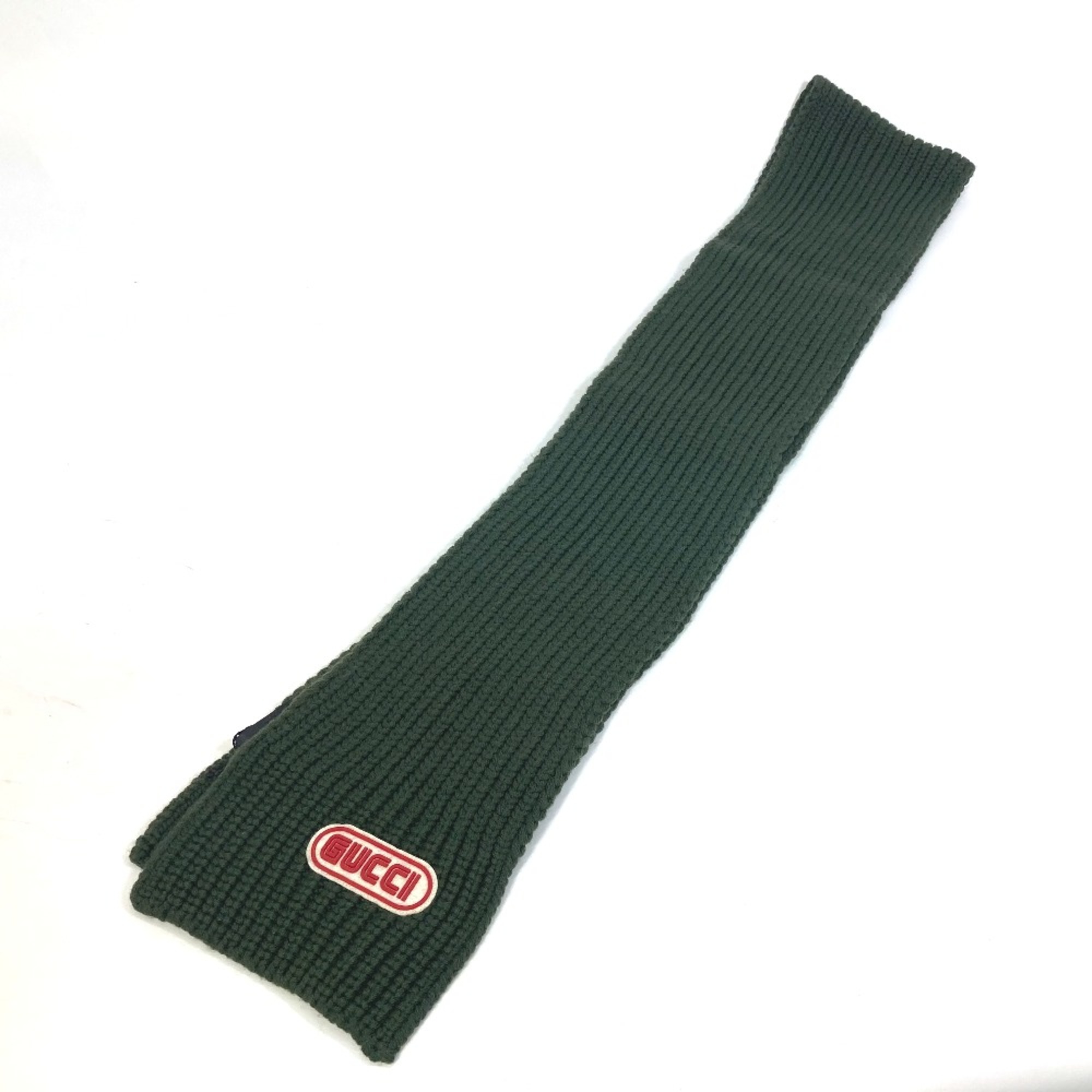 Gucci 527811 Logo GAME Scarf khaki