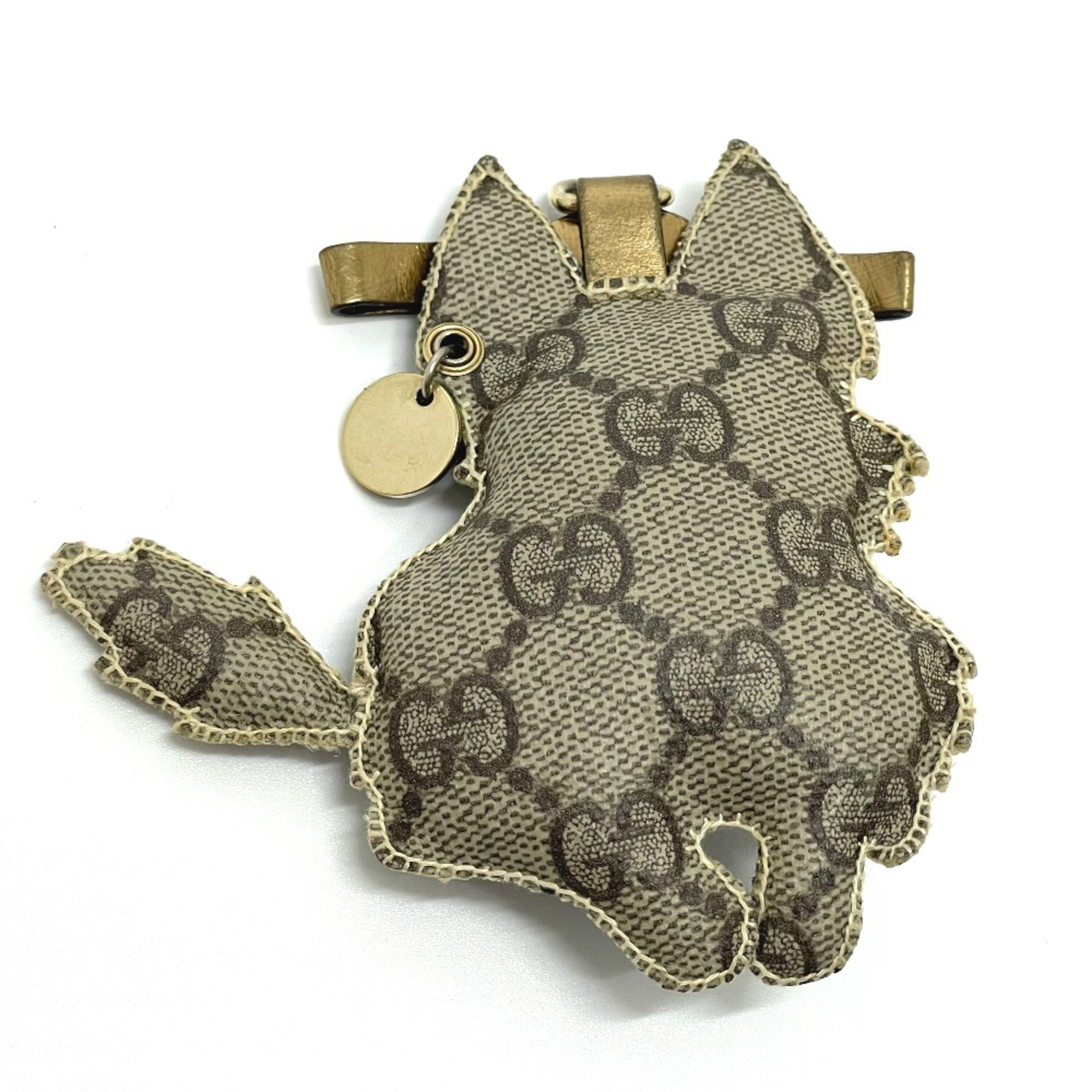 Gucci Fox Bag Key Holder charm Beige