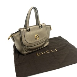 Gucci 282481 GG Bag Hand Bag Gold GoldHardware