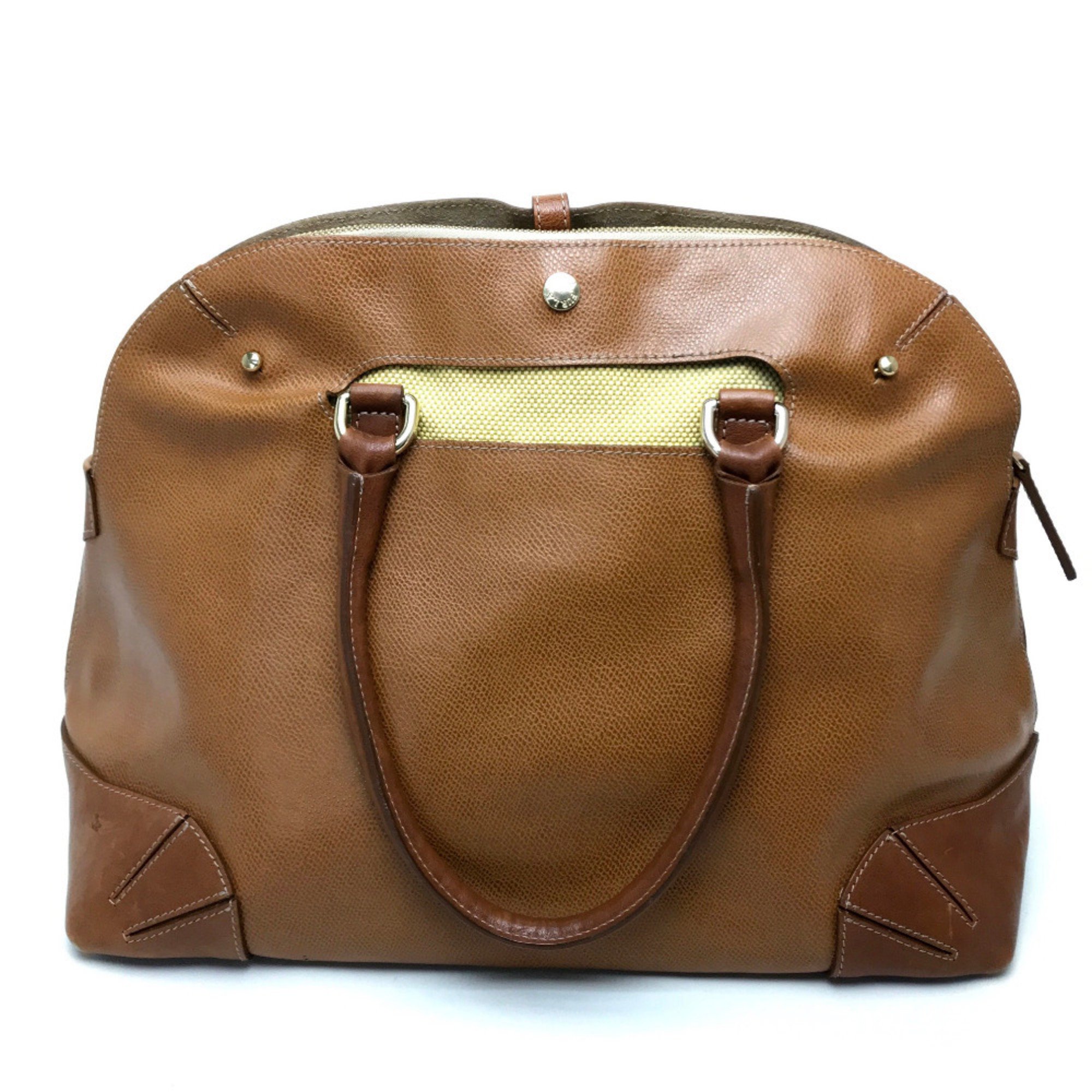 Furla cover detachable Bag Shoulder Bag Hand Bag Brown natural