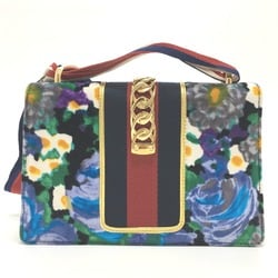 Gucci 421882 Floral bag ribbon Shoulder Bag Multicolore