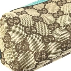 Gucci 29596 GG Cosmetic pouch Small case Cosmetics Pouch Beige x blue