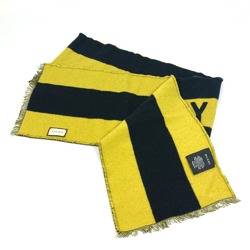 Gucci fringe bicolor stripes Scarf Black x Yellow