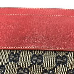 Gucci 28566 GG/logo Bag Waist Pouch Red SilverHardware