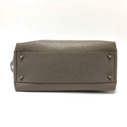 Furla logo 2WAY Hand Bag gray GoldHardware