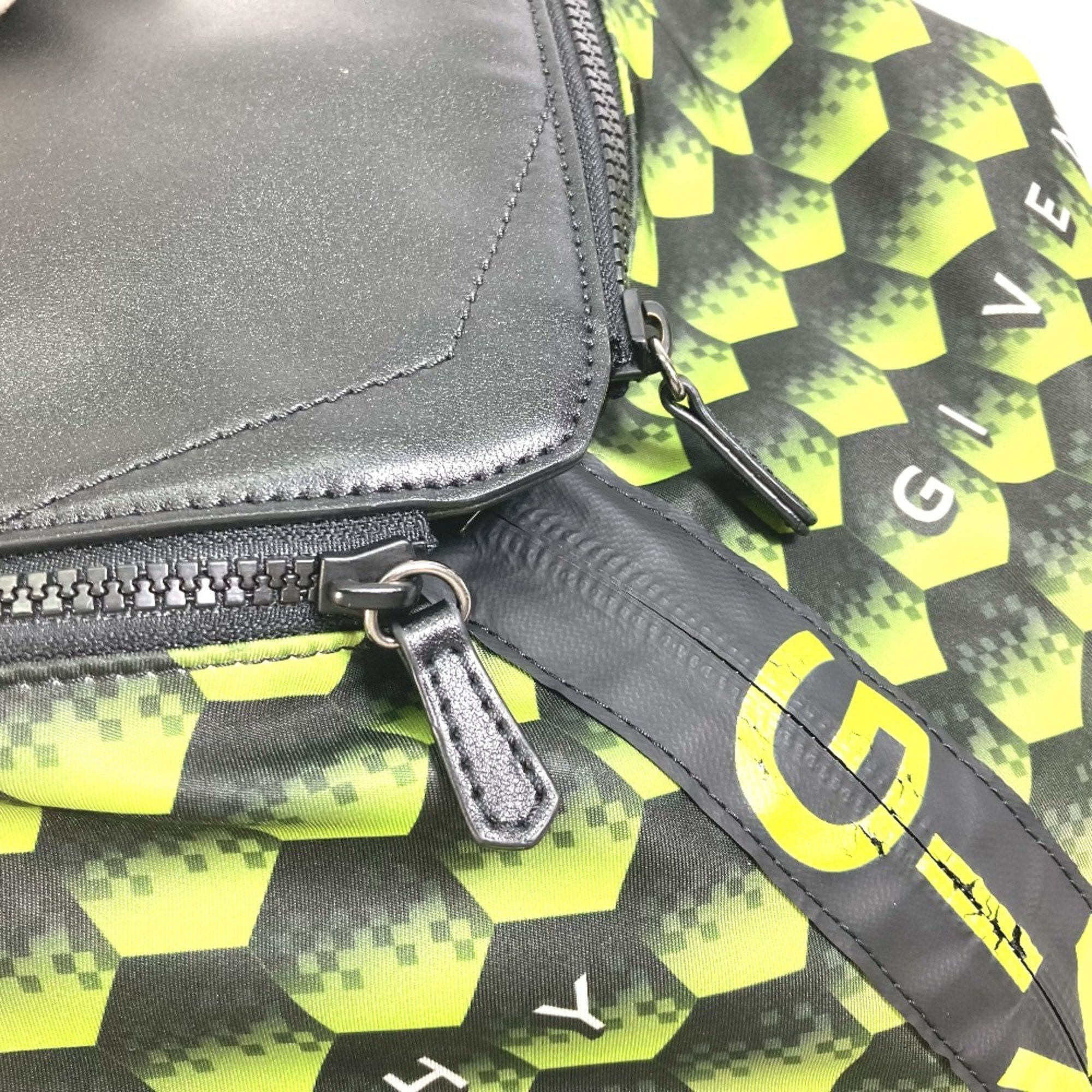 Givenchy logo Bag Backpack yellow Black