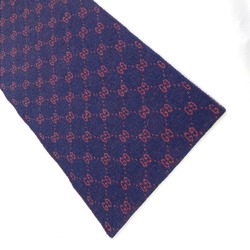 Gucci GG Reversible Scarf Navy Bordeaux Based