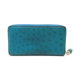 Gucci 308004 With tassel Zip Around Long Wallet blue