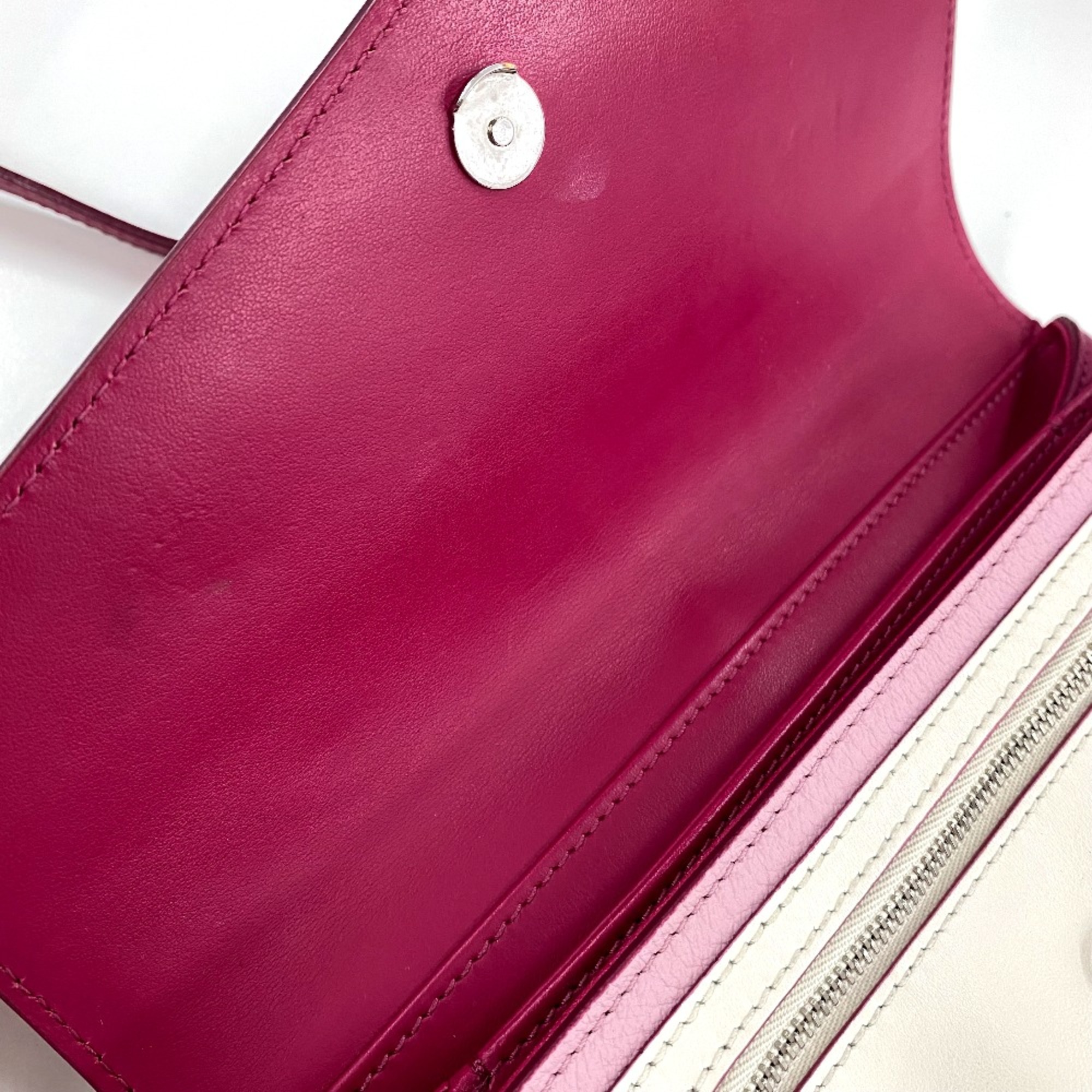 Givenchy flap Bag Pochette Crossbody Shoulder Bag Pink x White