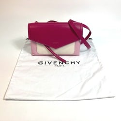 Givenchy flap Bag Pochette Crossbody Shoulder Bag Pink x White