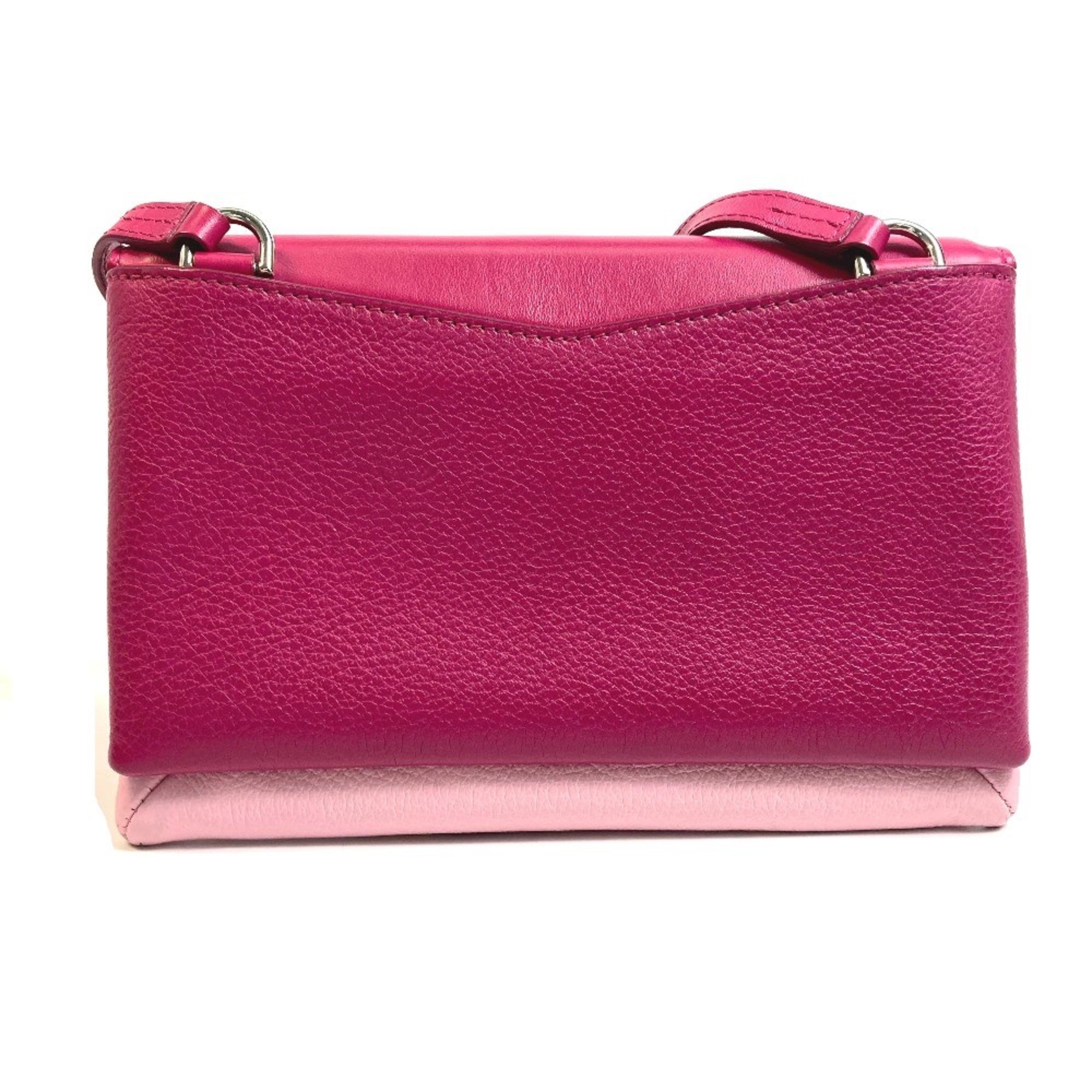 Givenchy flap Bag Pochette Crossbody Shoulder Bag Pink x White