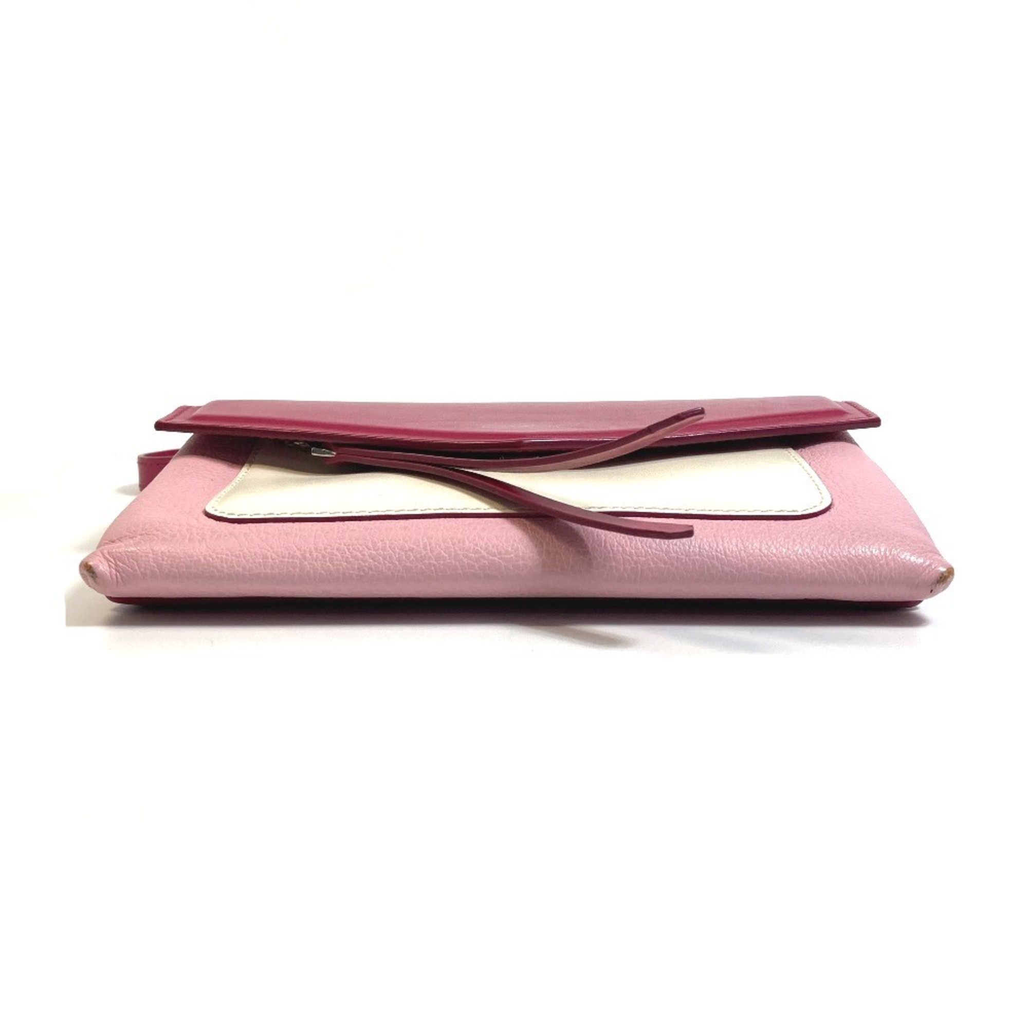 Givenchy flap Bag Pochette Crossbody Shoulder Bag Pink x White