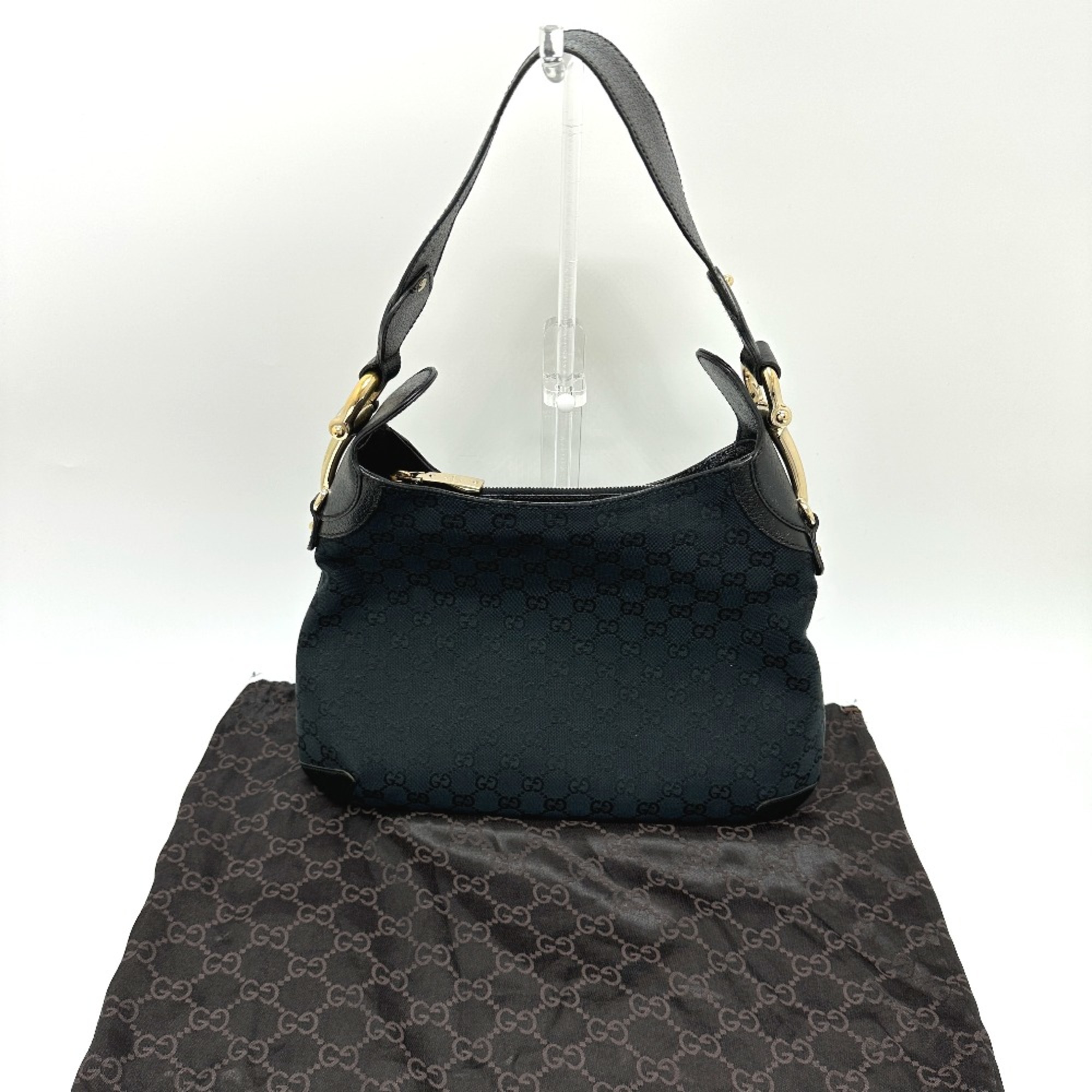 Gucci 145826 GG Bag Shoulder Bag Hand Bag Black