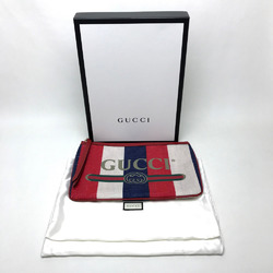 Gucci 524788 Men's Women's logo Clutch bag Red Red natural