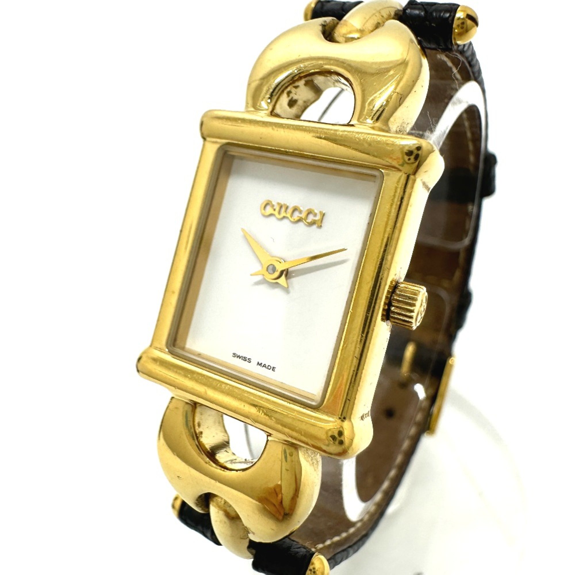 Gucci 1800L logo Wristwatch Gold