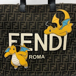 Fendi Zucca 2WAY Shoulder Bag Tote Bag Brown