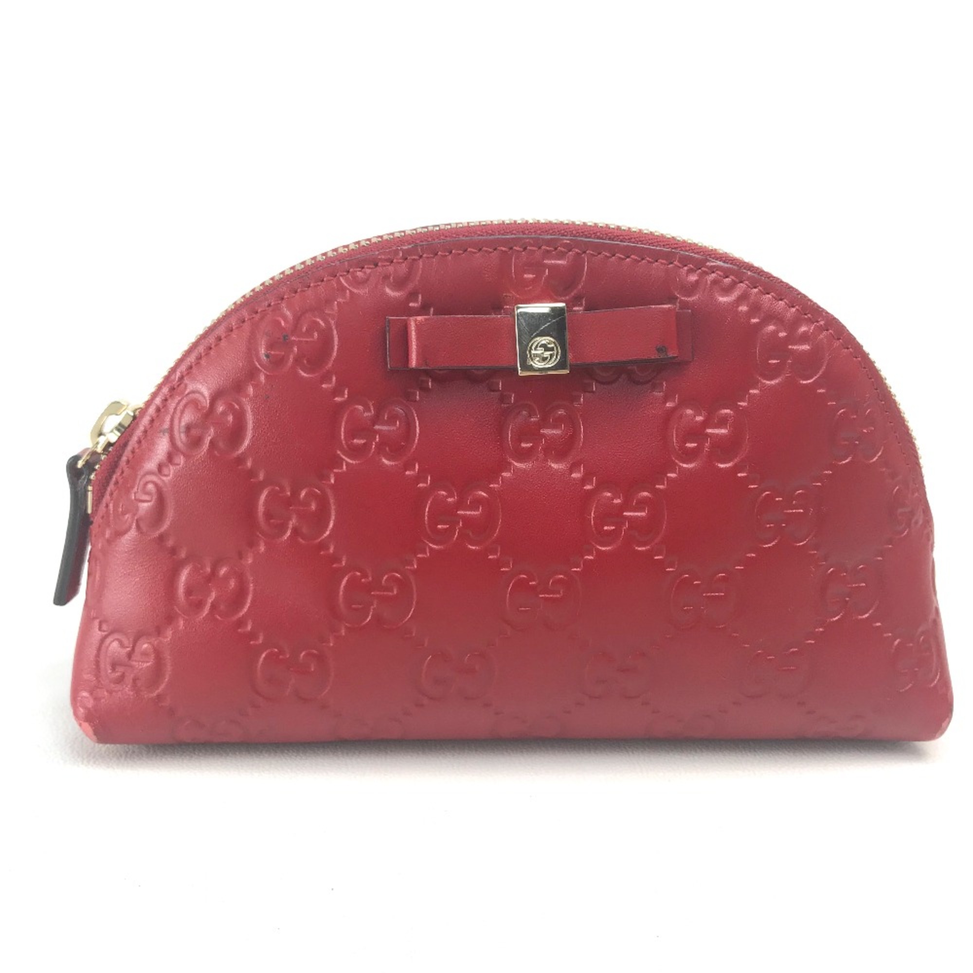 Gucci 431409 Makeup pouch Cosmetic pouch Cosmetics Pouch Red Red